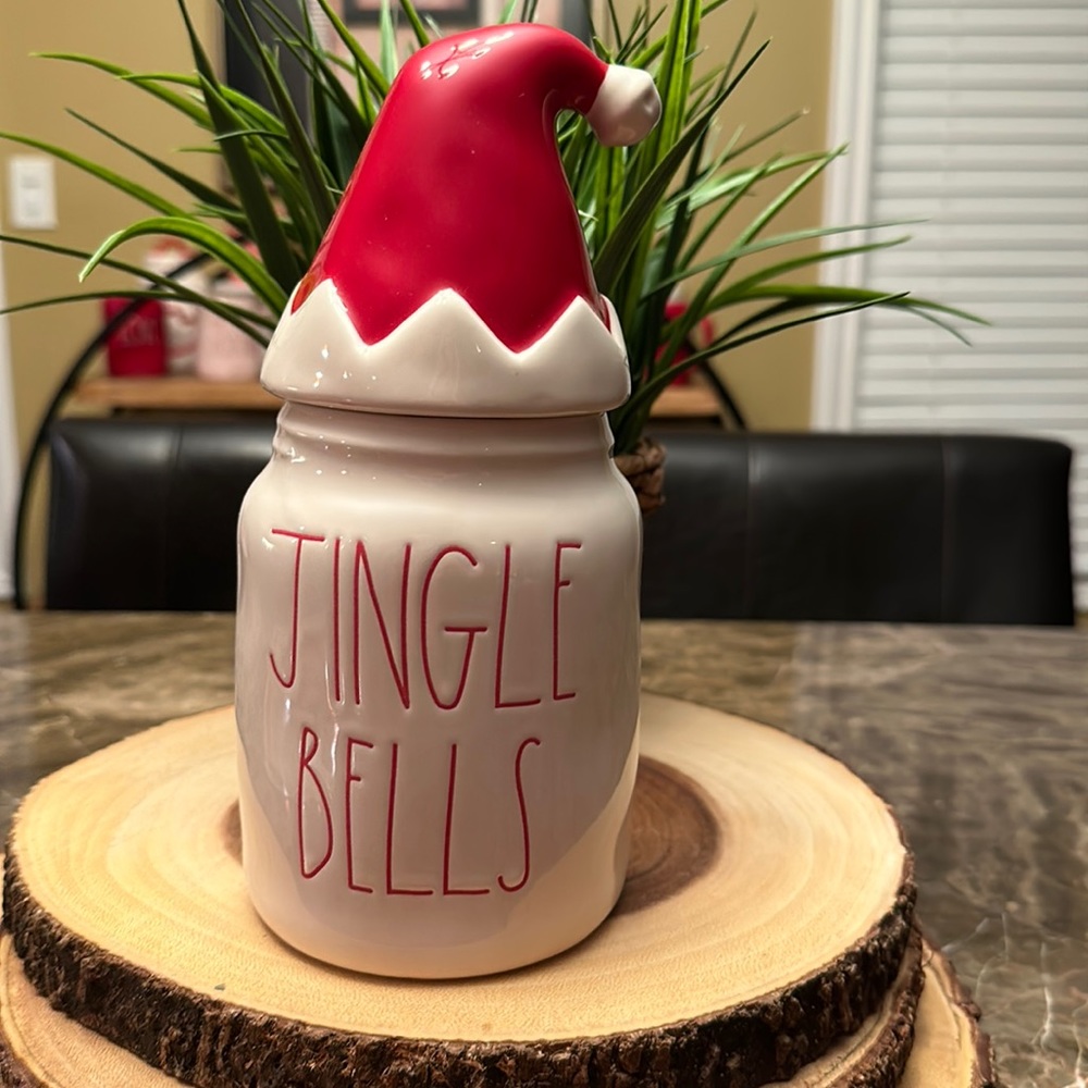 Rae Dunn JINGLE BELLS canister